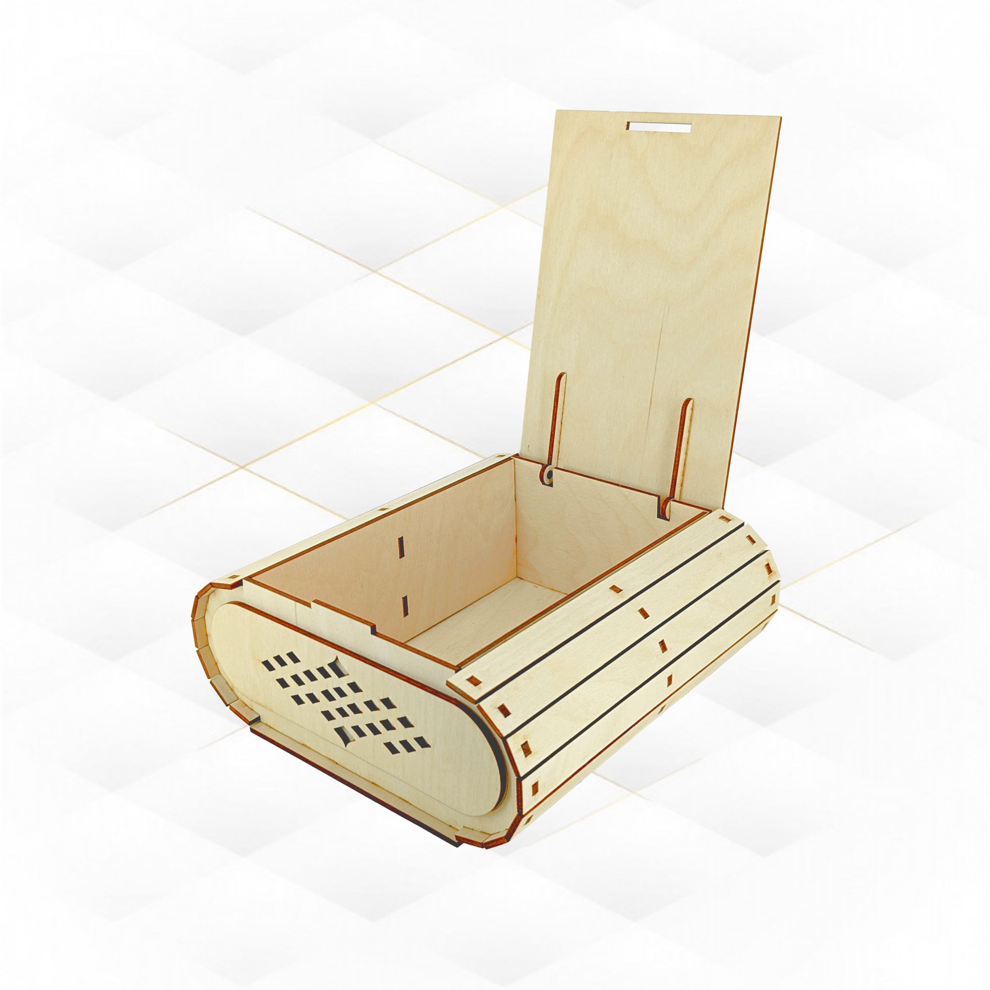 [Laser cut and engrave] Gift Jewelry Box Decoration Laser Cut Template, Storage Case, Laser Cutting Design