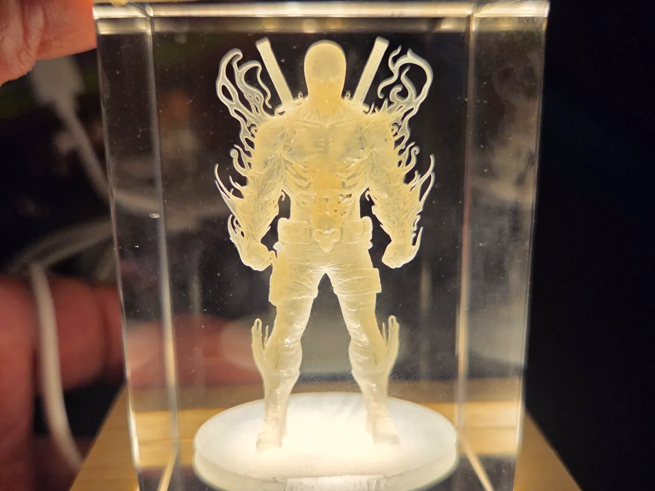 Deadpool 3D Crystal Block Figure