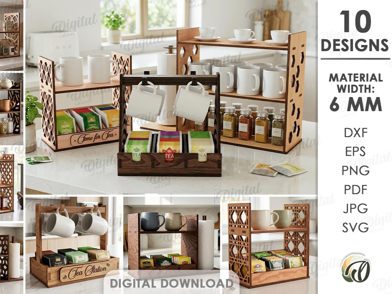 30 Free Spice Rack & Storage Ideas (Laser-Cut Designs)