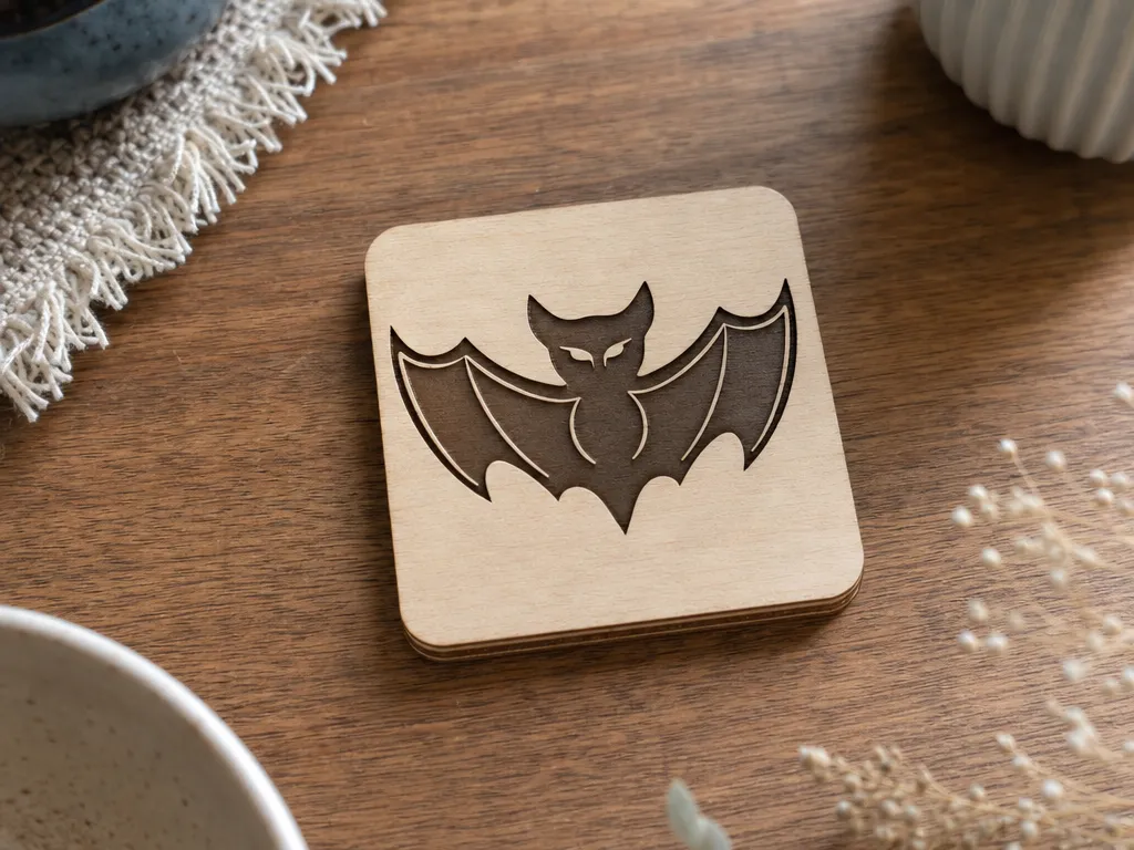 Halloween Bat Coaster