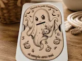 [Laser cut and engrave] Jeu éducatif en bois Nourris le petit fantôme pour apprendre à compter