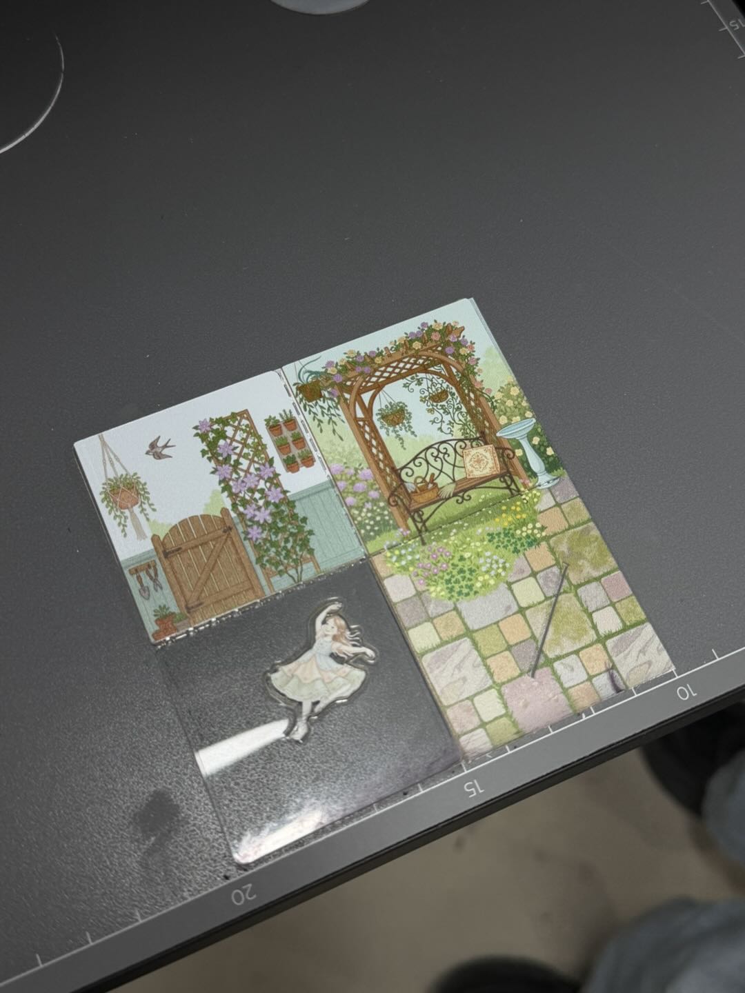 Miniature Garden Diorama with Dancing Ballerina Figure instruction: step 2 - 