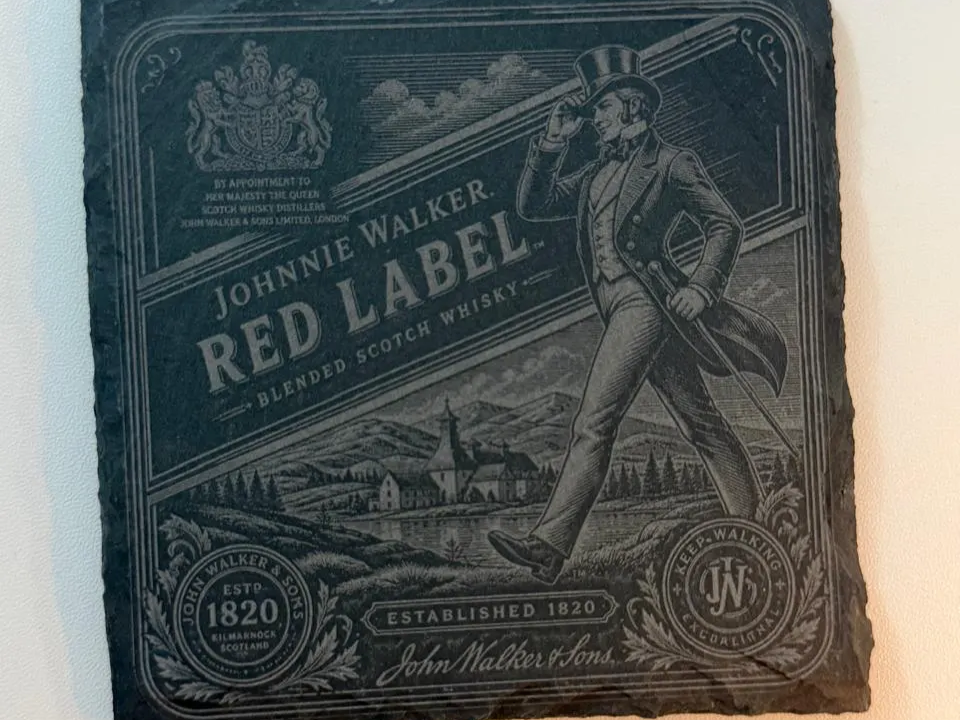Johnnie Walker Red Label Slate Coaster