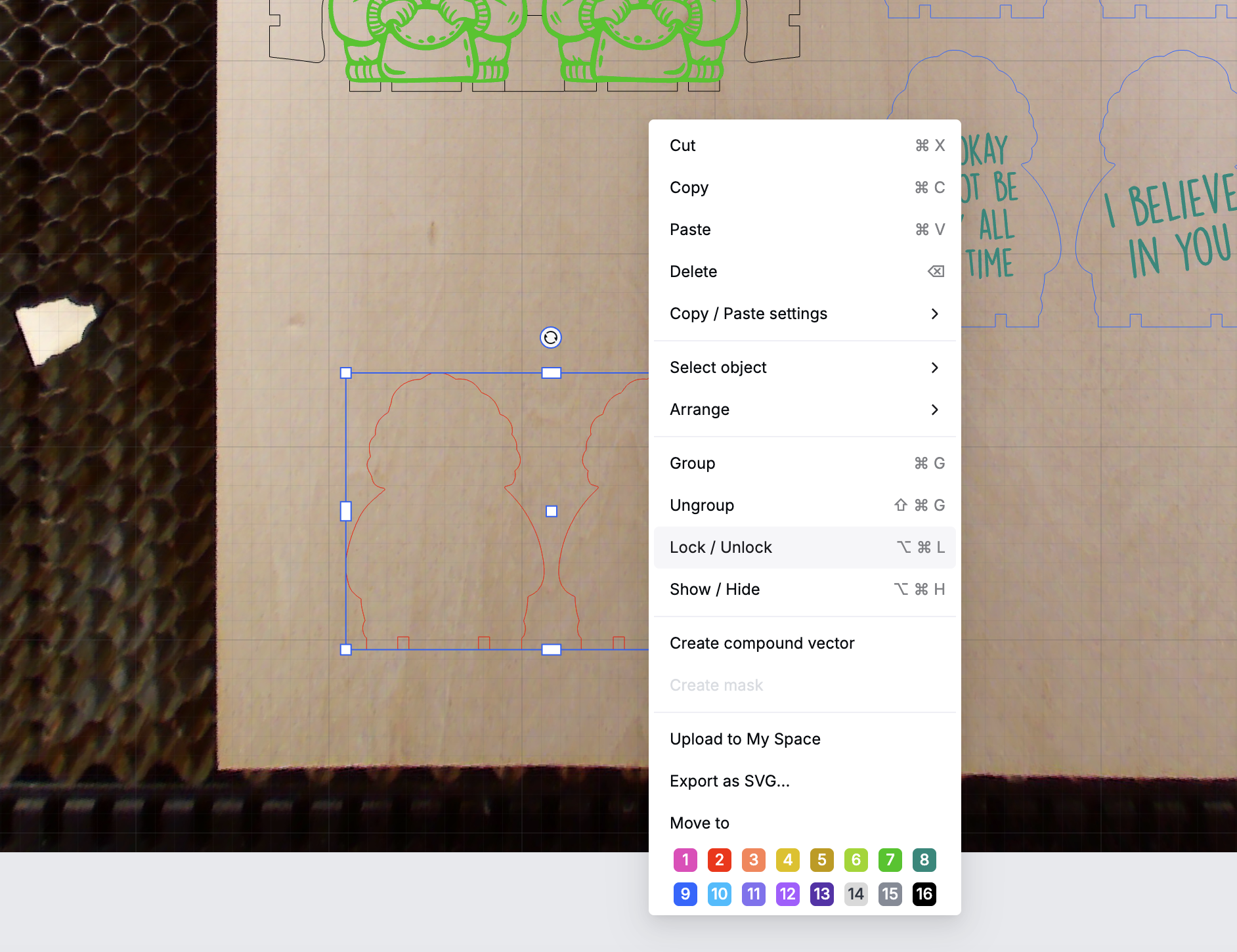 The Hidden Smile Project – 3mm Scrap Wood Lady instruction: step 3 -