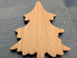 [Laser cut and engrave] Wooden Christmas Tree Ornament