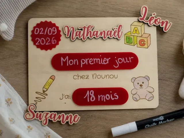 Tableau souvenir personnalisé pour immortaliser les événements chez Nounou