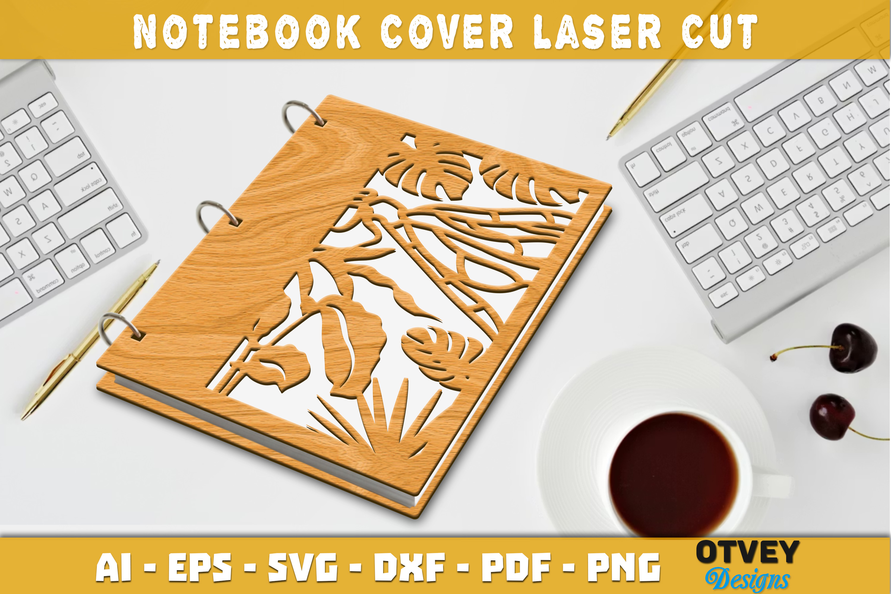 [Laser cut and engrave] Dragonfly Notebook Cover Laser Cut 12 Designs