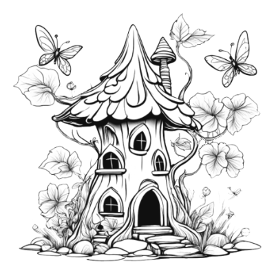 fairy house - white tile.xs