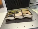 [Laser cut and engrave] Wooden compartmentalized storage tray for small tools and parts