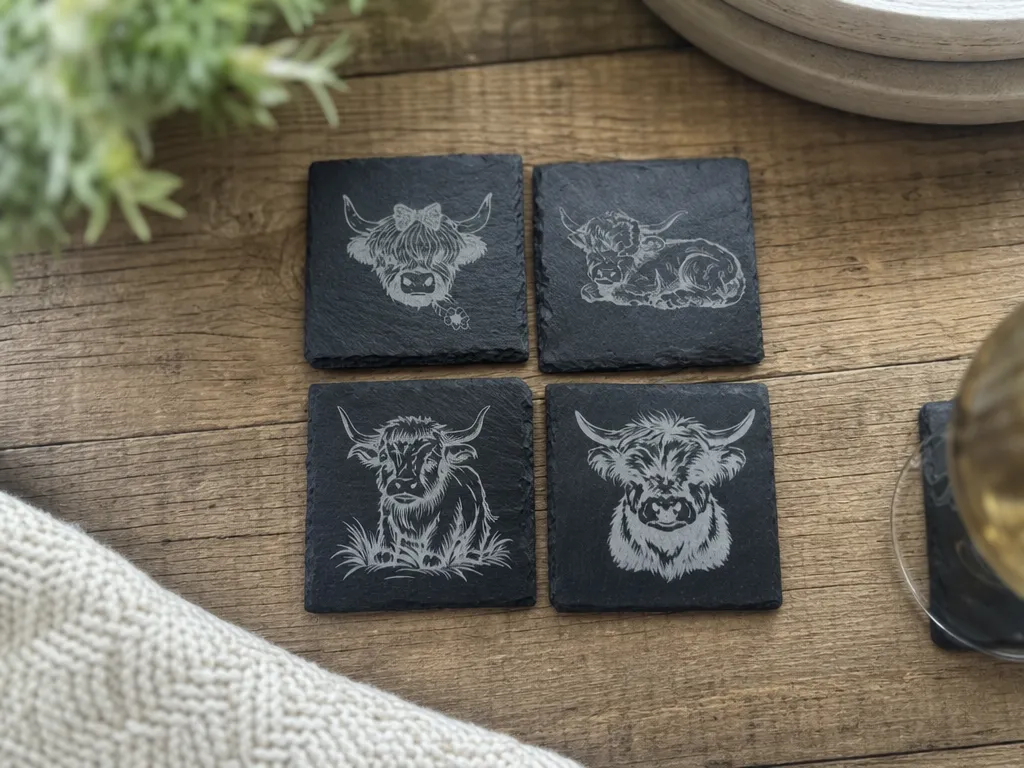 Baby Highland Coasters