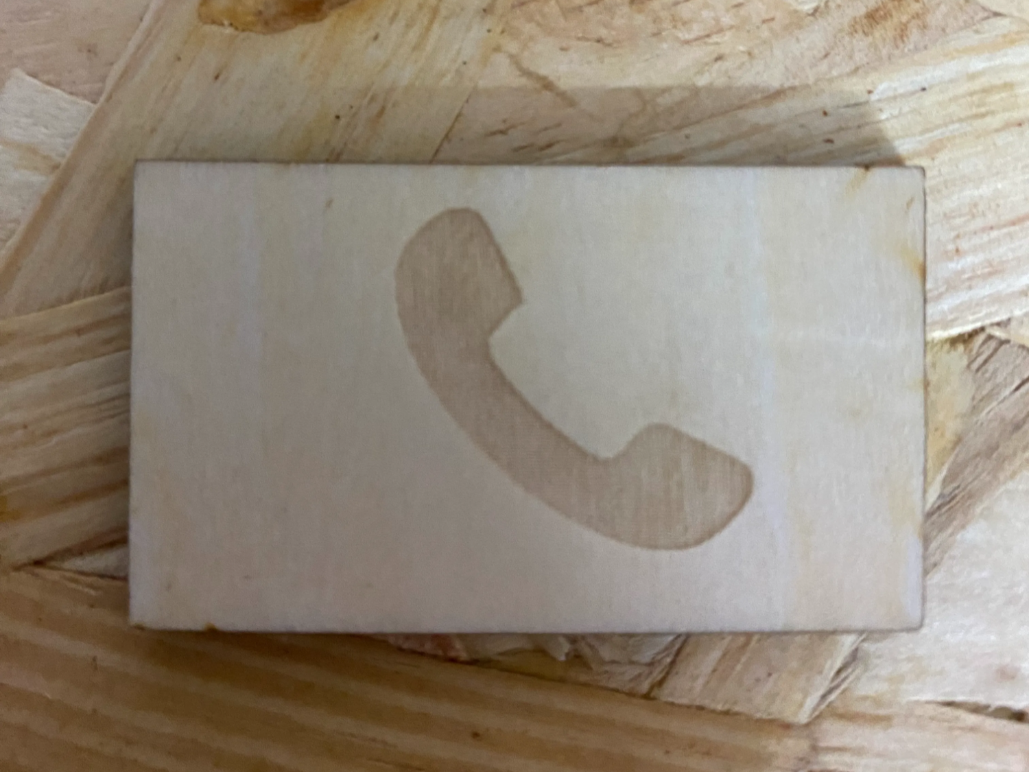 Telephone icon for business cards etc