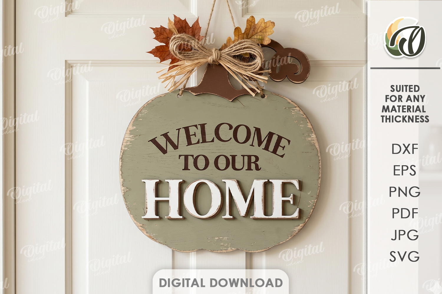 [Laser cut and engrave] 3D Rustic Fall Wall Signs Bundle. Pumpkin Door Hanger Laser Cut File. Autumn Farmhouse Decor SVG. Welcome Sign. Fall Quotes. Leaves