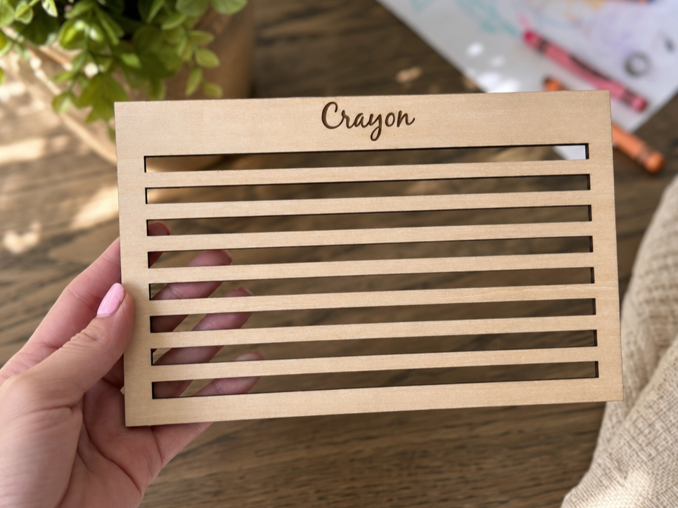 support en bois pour crayon