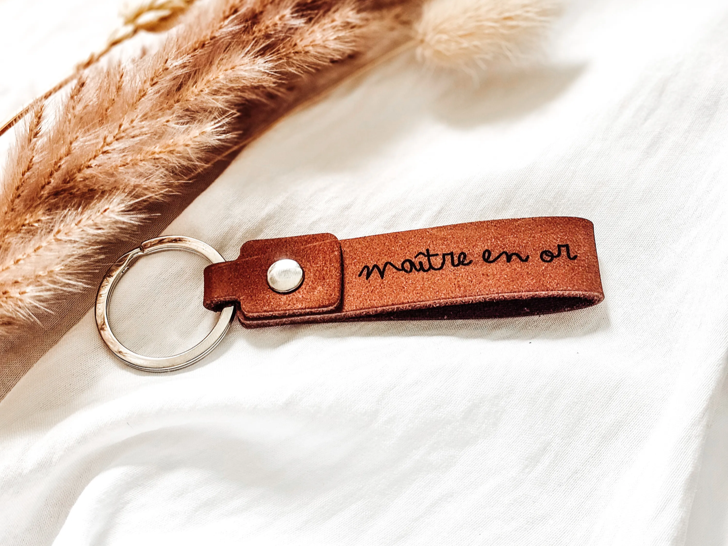Porte-clé cuir maître