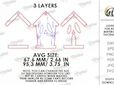 [Laser cut and engrave] Halloween House Ornaments Bundle. Wooden Hanging Decor Laser Cut Files. Spooky House Decor. Kids. Children. Scary Mansion SVG