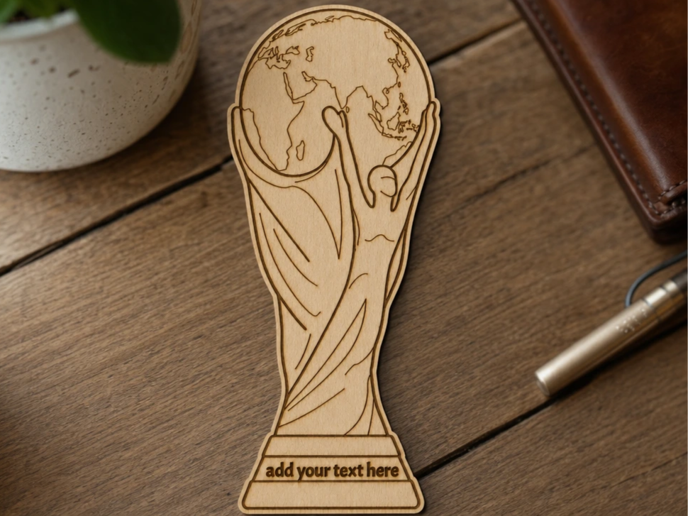 FIFA World Cup trophy - add your own text!