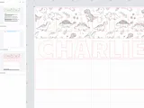 [Laser cut and engrave] Dinosaur Wooden Kid's Name Puzzle