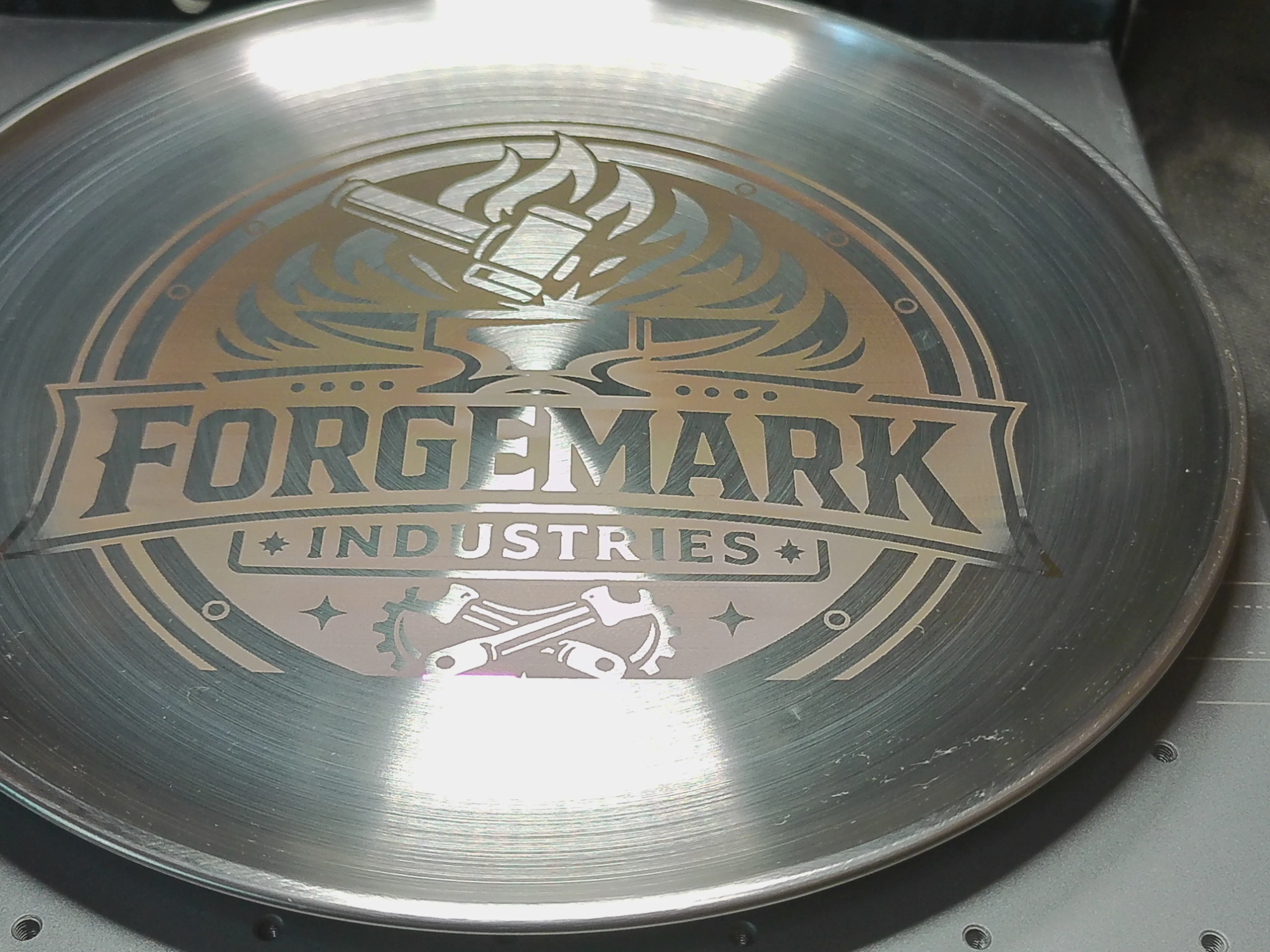 Forgemark Industries Metal Logo Sign