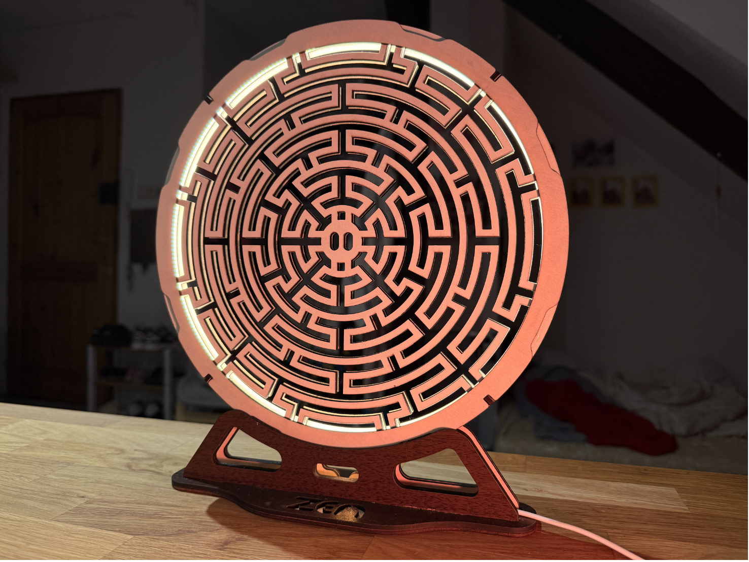 [Laser cut and engrave] Zen LED Relaxation Lamp