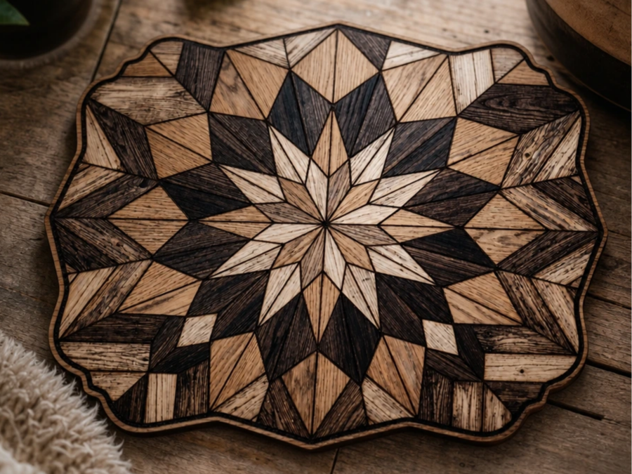 rustic plank pattern - e.g. for toy house / cutting board