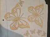 [Laser cut and engrave] Filigrane Schmetterlings-Ausschnitte aus Papier für Bastelprojekte