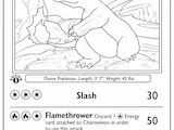 [Laser cut and engrave] Charmeleon Pokemon Trading Card Wooden Collectible