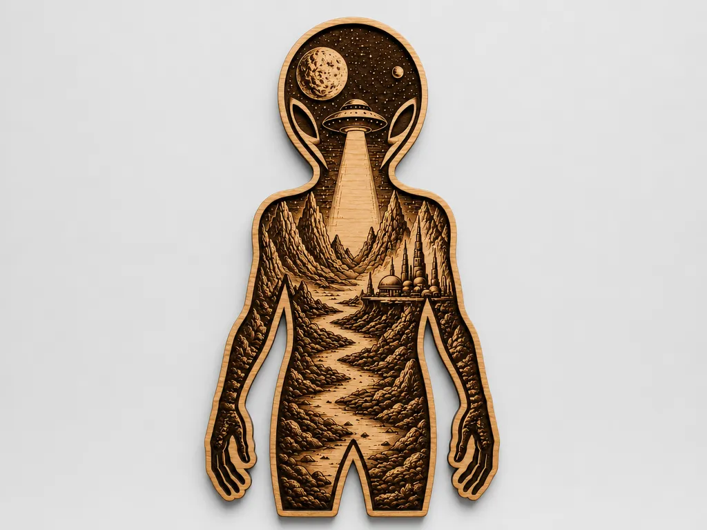 Alien Scenic Cut and Engrave