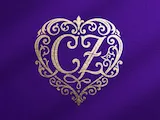 [Laser cut and engrave] Romantic Wedding Monogram Bundle SVG PNG | Ornate Heart Letter Monograms CA-CZ | Elegant Bridal Initial Logo Set
