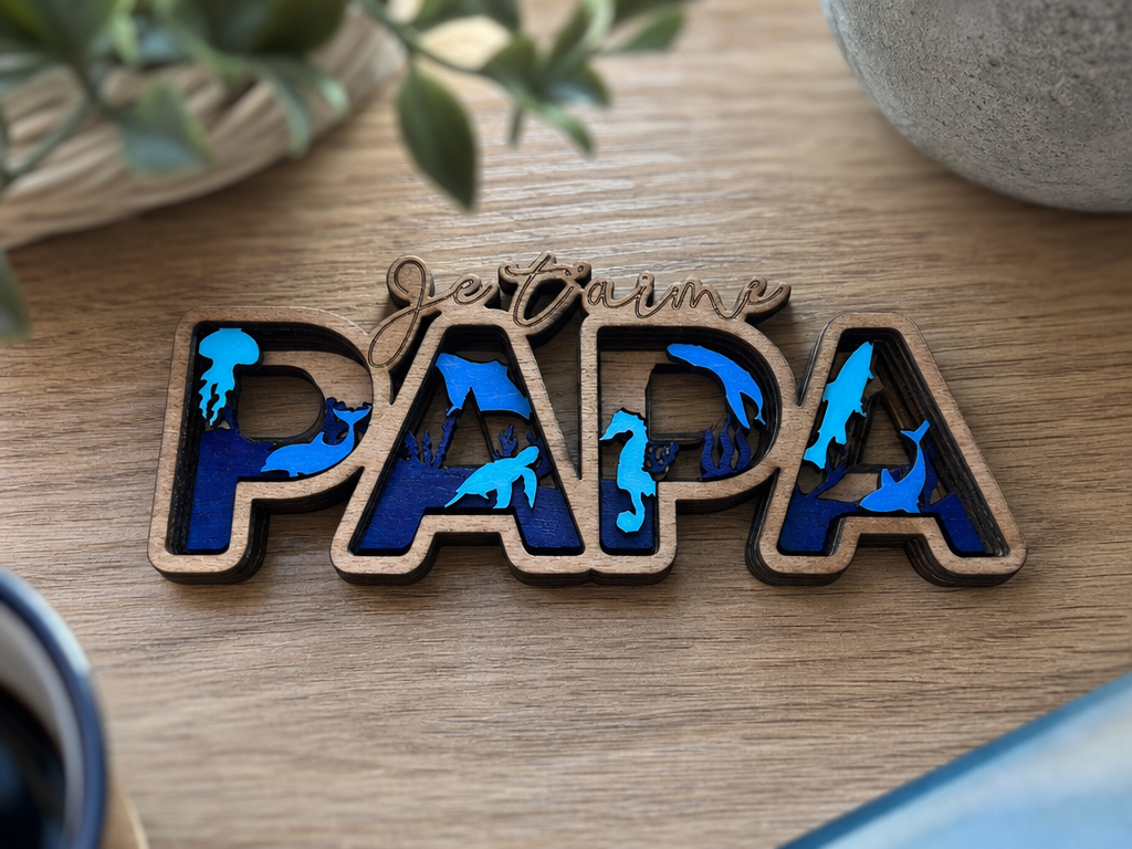 Papa je t'aime - motifs marins