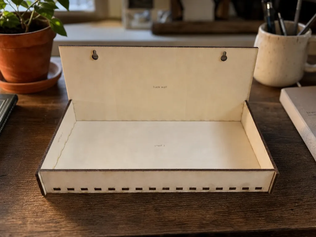 Wall Mounted Wooden Shelf Tray