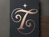 [Laser cut and engrave] 6 Elegant Letter T Monogram Logos