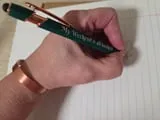 [Laser cut and engrave] Dark Green Stylus Pen with My Weekend Is All Booked Quote