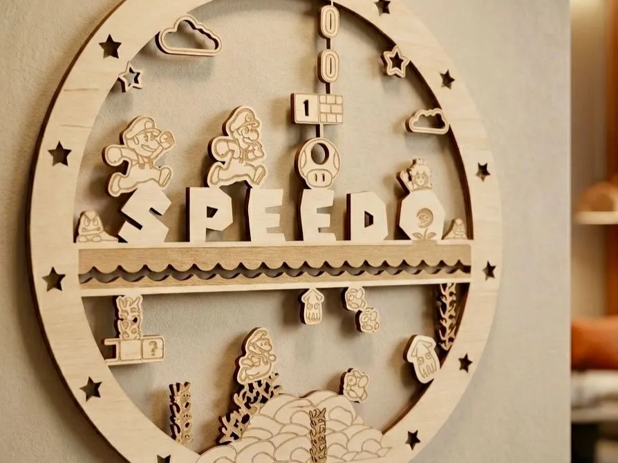 Personalized Retro Video Game Themed Circular Wall Sign