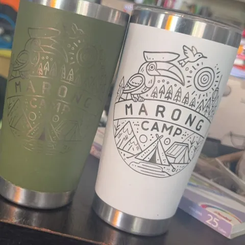 20oz (600 мл) білий кавовий стакан для лазерного гравіювання