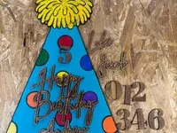 [Laser cut and engrave] Personalized Interchangeable Birthday Sign | Customize Name & Age