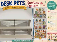 [Laser cut and engrave] Desk Pets Classroom Reward System with Miniature Animal Figures