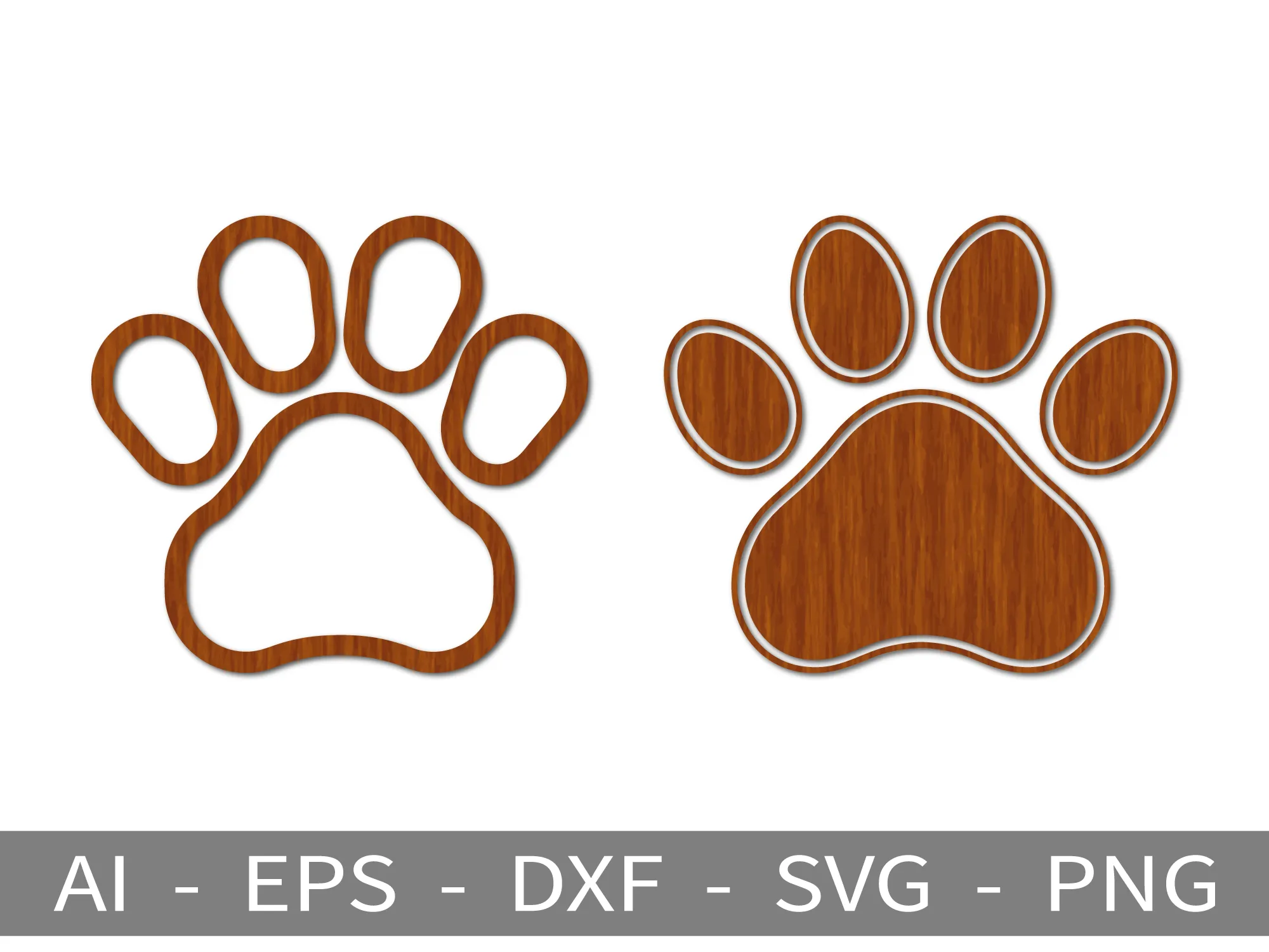Paw Print - Laser Cutting Design