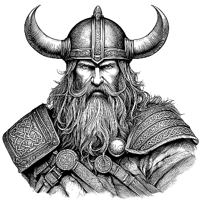 Viking on white tile.xs