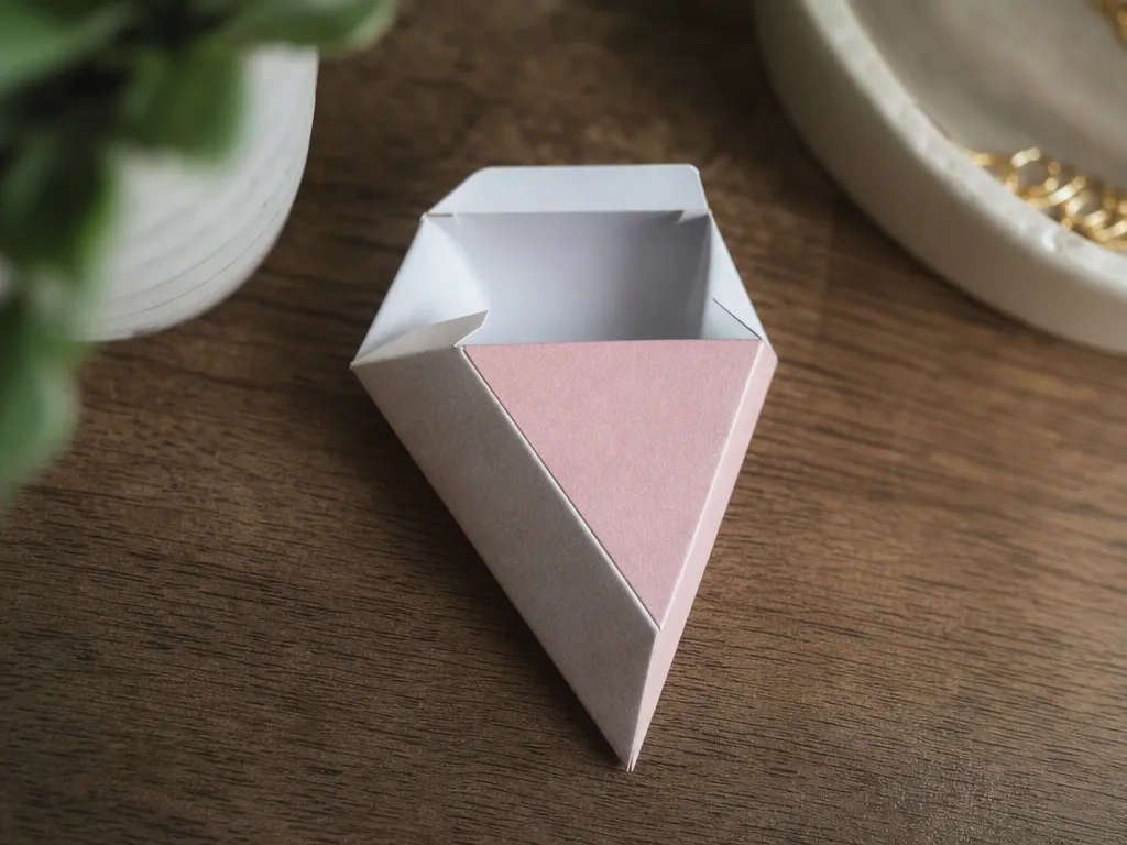 Triangle Embossed Box
