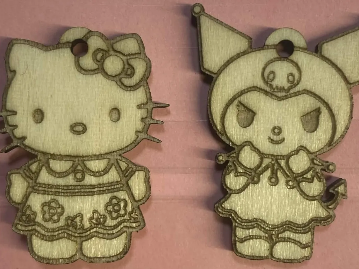 Hello Kitty and Kuromi Character Hanging Ornaments 2nd Make