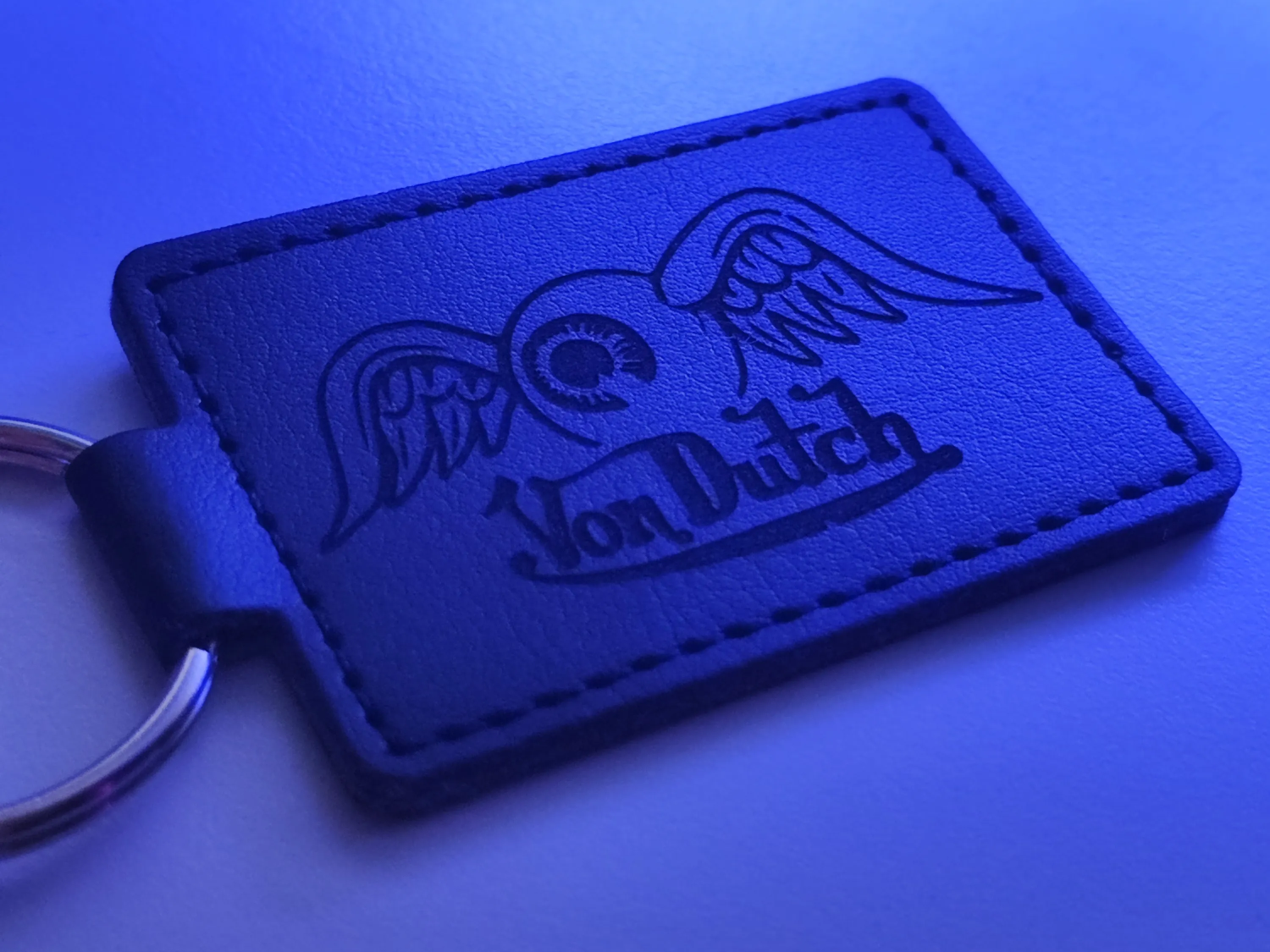 Von Dutch Logo Schlüsselanhänger au PU Leder