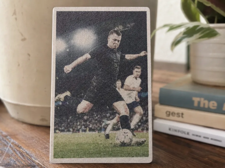 Soccer Player Action Shothalf tone version
