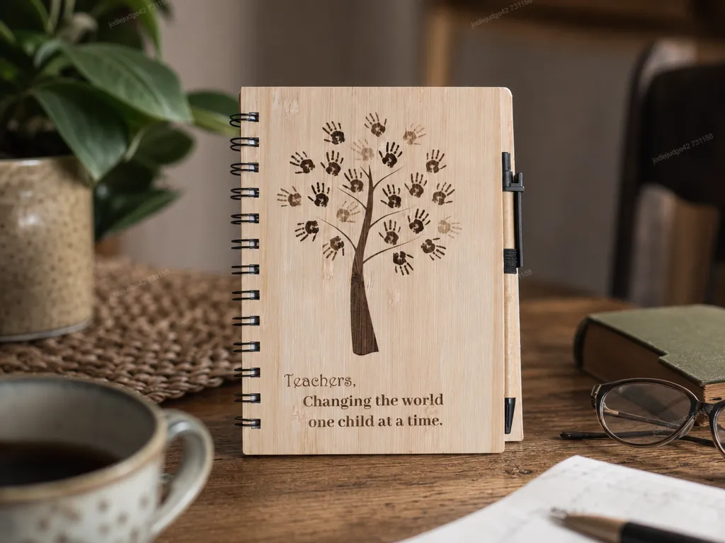 Bamboo plywood teachers diary