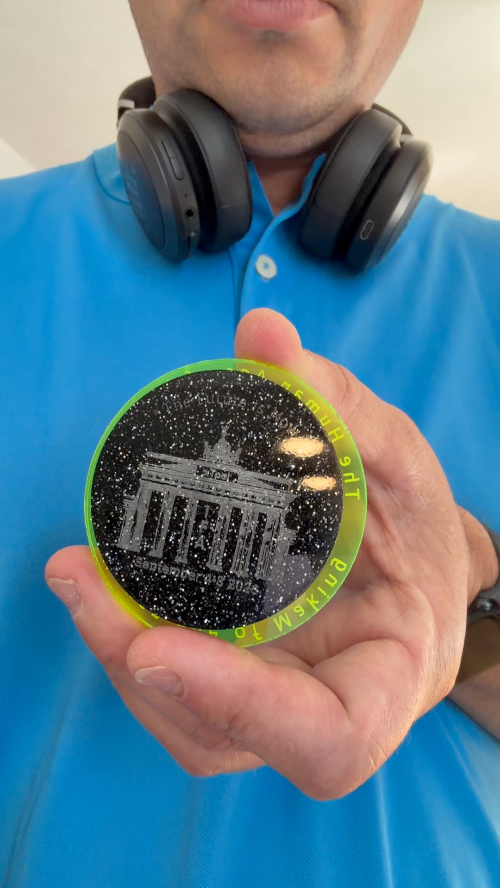 [Laser cut and engrave] IFA Fidget Marketing Token Keepsake