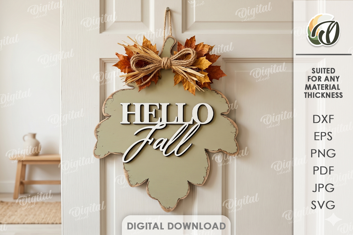 [Laser cut and engrave] 3D Rustic Fall Wall Signs Bundle. Pumpkin Door Hanger Laser Cut File. Autumn Farmhouse Decor SVG. Welcome Sign. Fall Quotes. Leaves