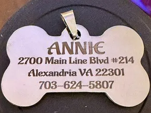 Dog tag for my mother in law in dog