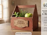 [Laser cut and engrave] 3D Farm Crates Bundle. Rustic Gift Box Laser Cut Files. Produce Holder. Storage box. Farm Storage Basket. Wooden Caddy. Farmhouse quotes
