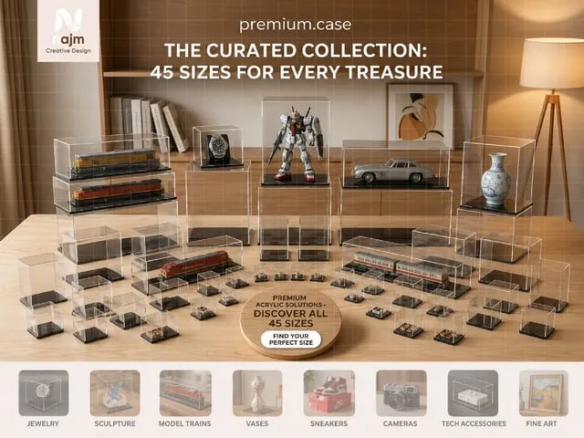 Clear Acrylic Display Case for Collectibles and Figurines