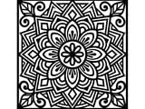 [Laser cut and engrave] Sous-verre carré en bois avec motif mandala floral
