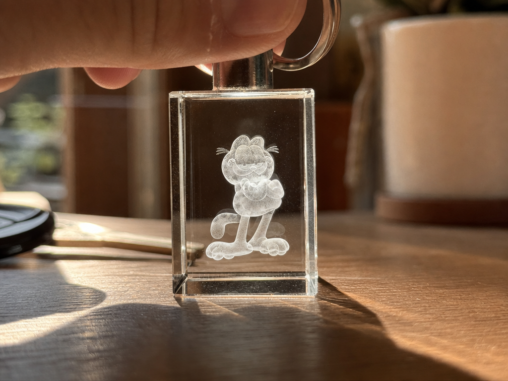 Garfield character crystal glass keychain - Free Files - Atomm